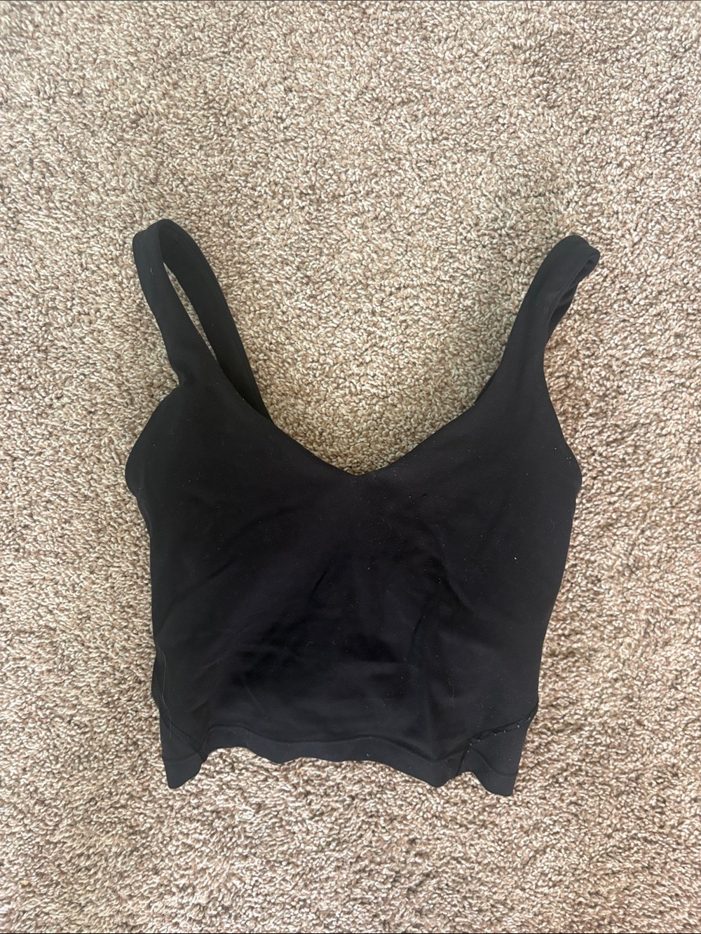 black lululemon align tank